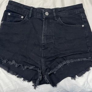 Zara Black Jean Shorts